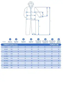 Комбинезон Forcelab Оранжевый, 706638