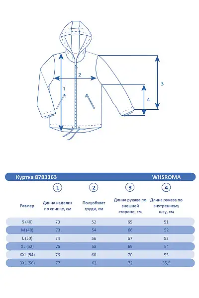 Мужская горнолыжная Куртка WHS Серо-синий, 8783363