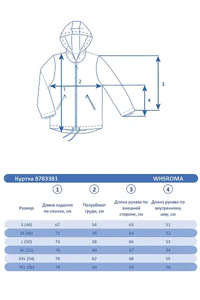 Куртка WHS Темно-синий, 8783381