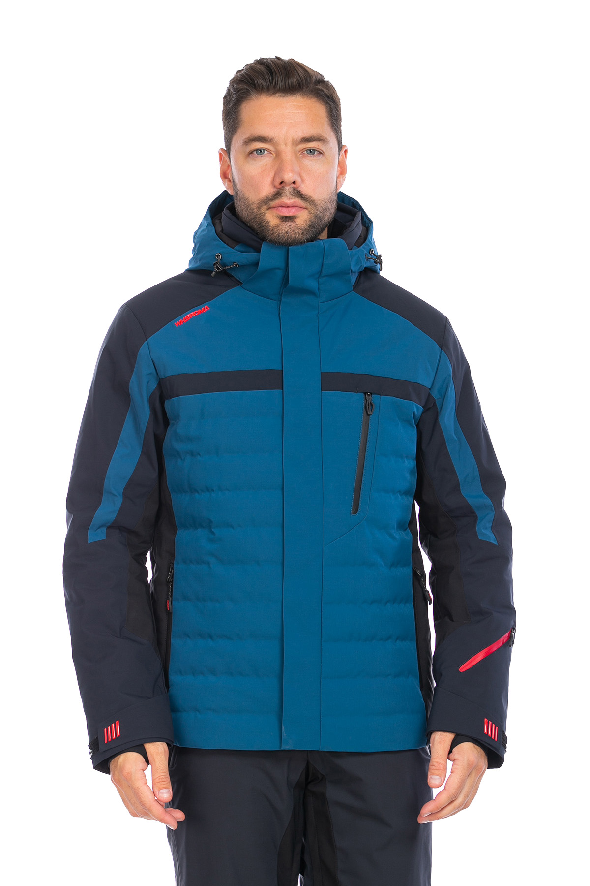Мужская горнолыжная Куртка WHS Серо-синий, 8783363 (50, l)