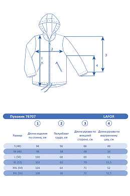 Мужской зимний Пуховик Lafor Черный, 76707