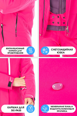 Куртка Tisentele Малиновый, 847640