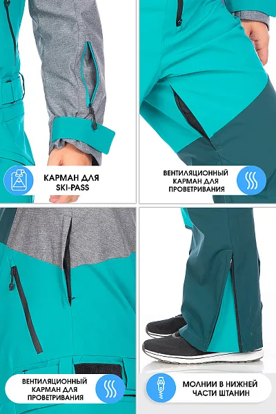 Комбинезон Forcelab Бирюзовый, 706638