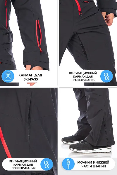 Комбинезон Forcelab Черный, 706638