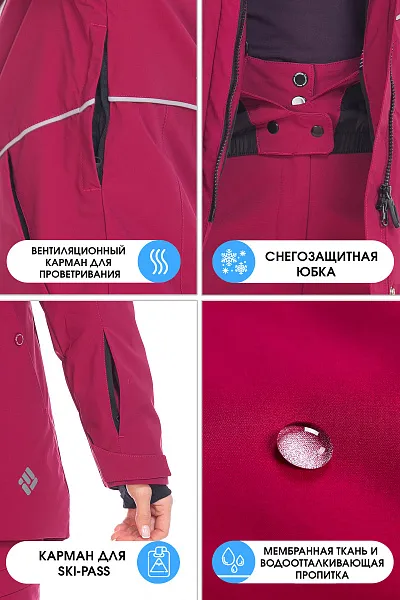 Куртка Forcelab Малиновый, 706621