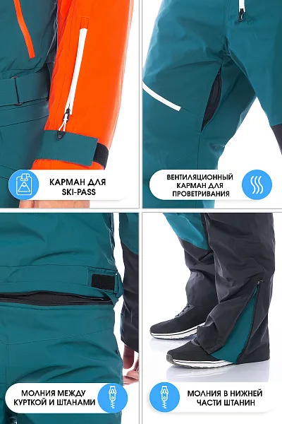 Комбинезон Forcelab Хаки, 706638